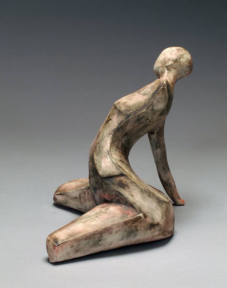 Original Figurative Nude Sculpture by Shelley Schreiber