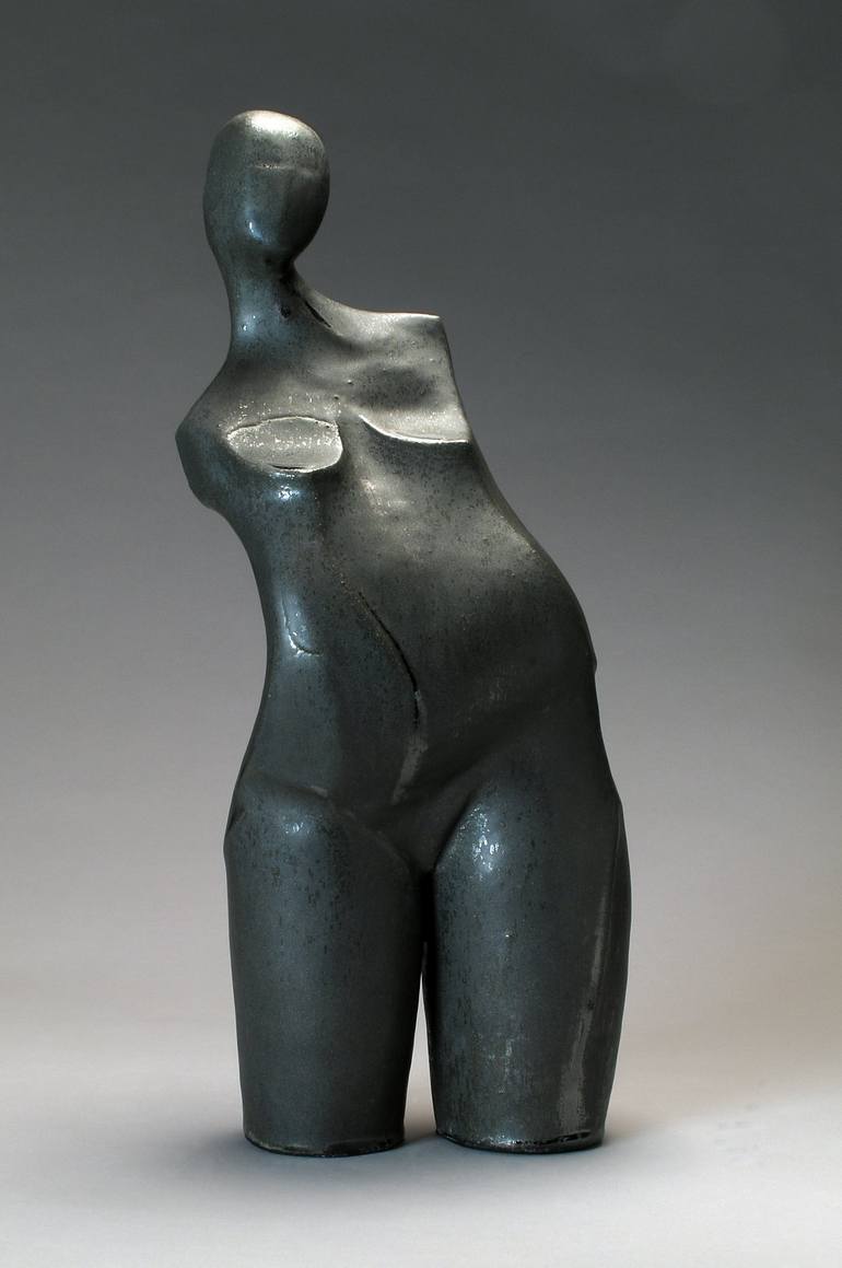 Original Figurative Nude Sculpture by Shelley Schreiber
