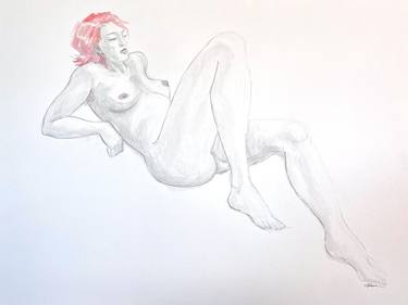 Original Illustration Nude Drawings by C Kairns