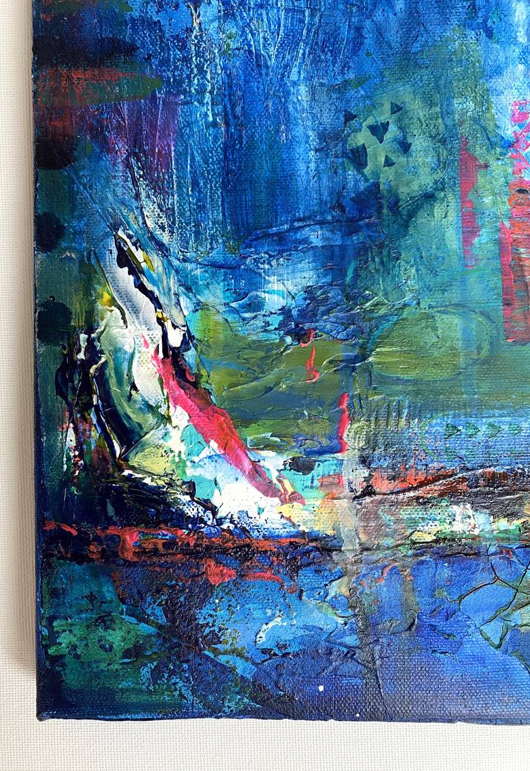 Original Abstract Expressionism Abstract Painting by Shveta Maini