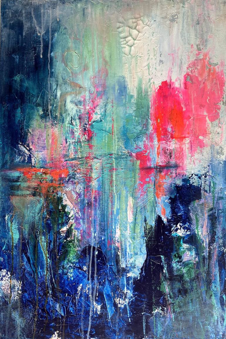 Original Abstract Mixed Media by Shveta Maini