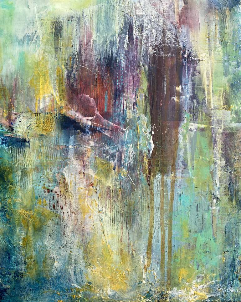 Original Abstract Expressionism Abstract Painting by Shveta Maini