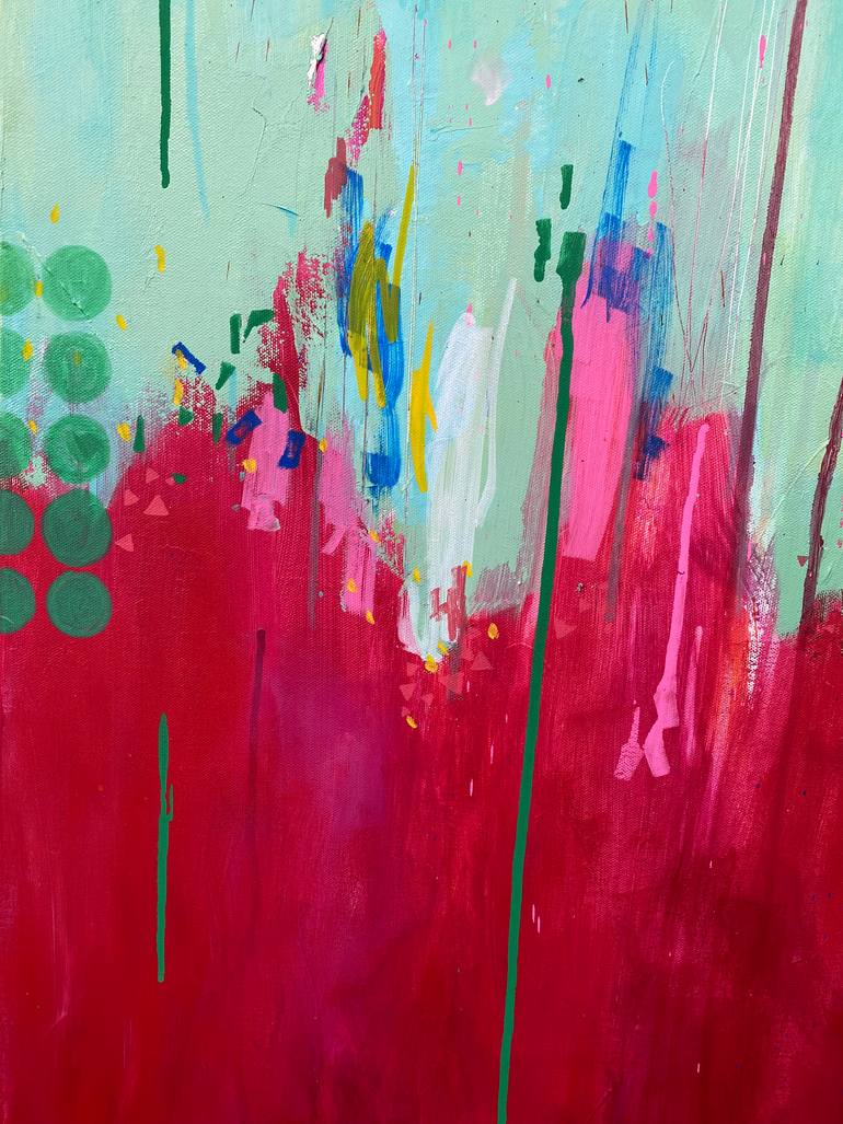 Original Abstract Expressionism Abstract Painting by Shveta Maini