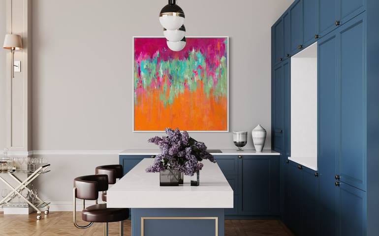 Original Abstract Expressionism Abstract Mixed Media by Shveta Maini