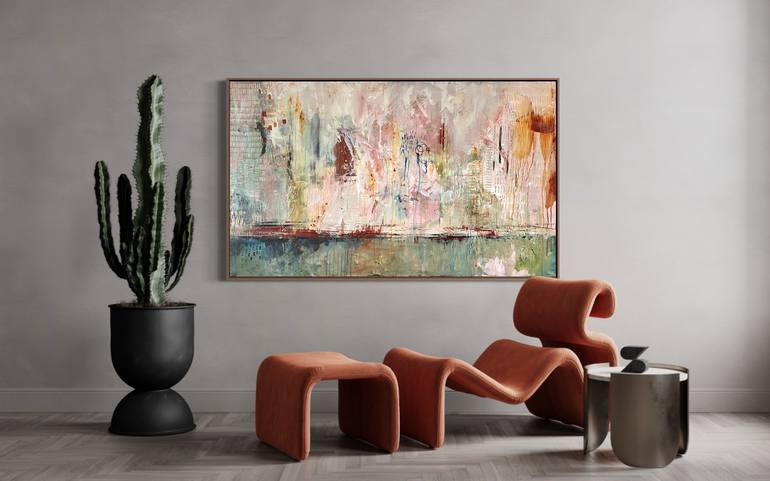 Original Abstract Expressionism Abstract Painting by Shveta Maini