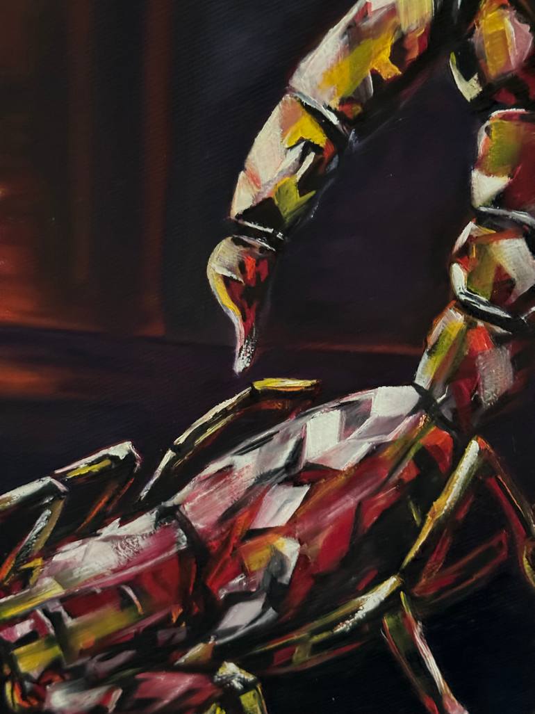 Original Abstract Expressionism Abstract Painting by Phikria Kokhodze