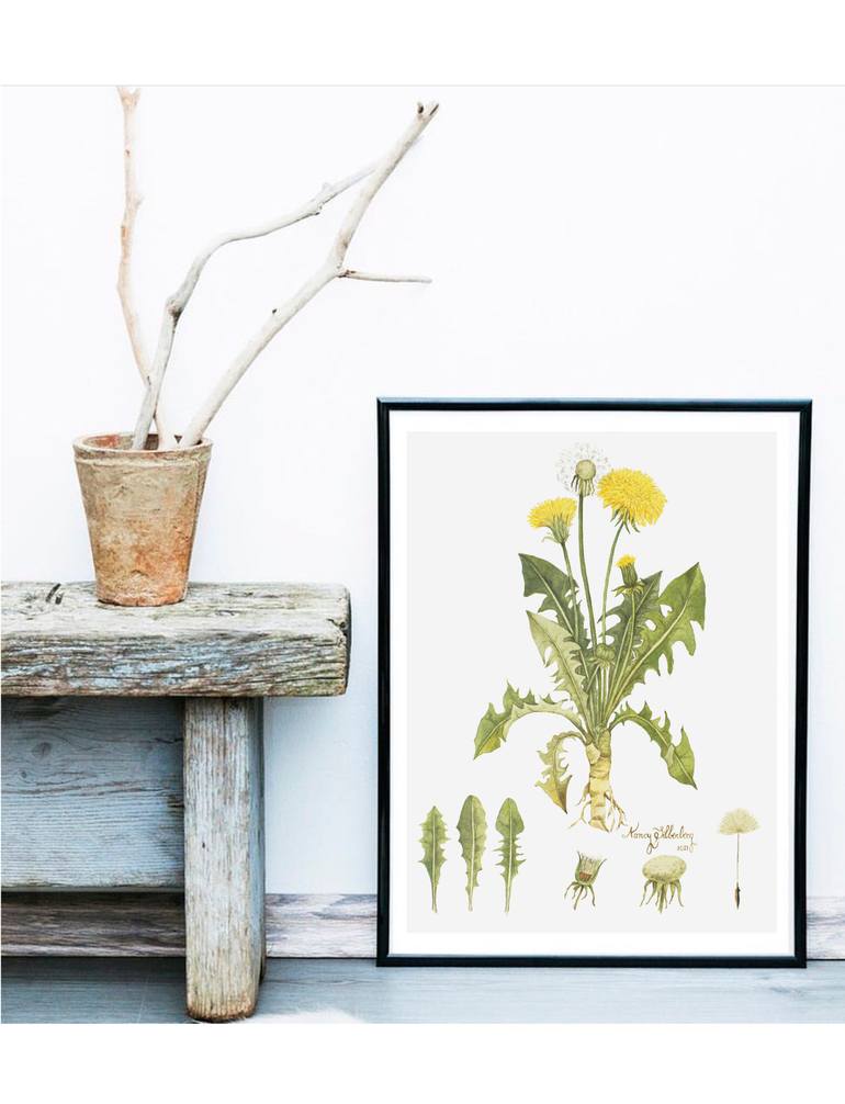 Original Figurative Botanic Painting by Nancy Silberberg