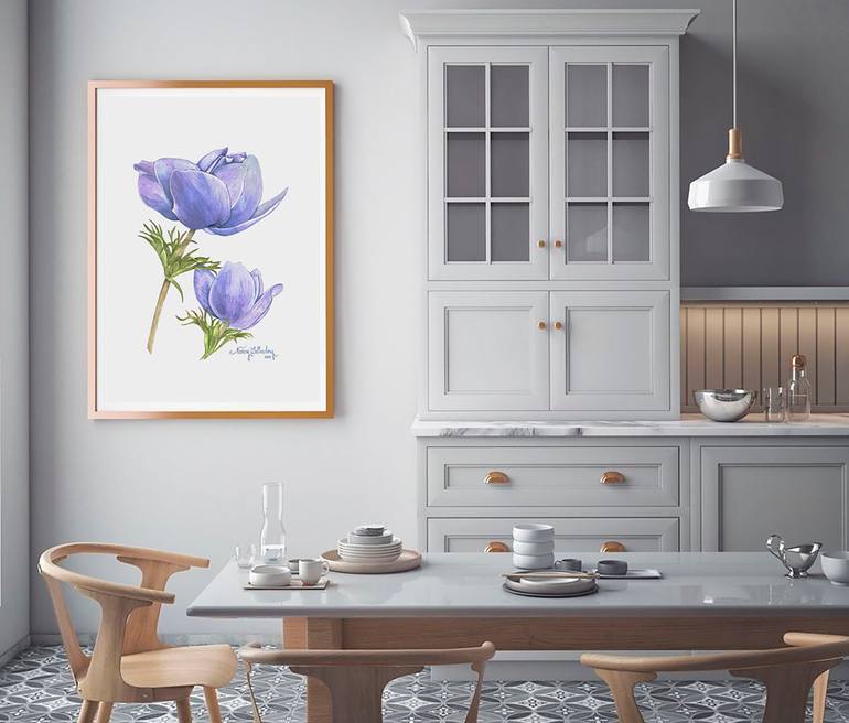 Original Figurative Botanic Painting by Nancy Silberberg