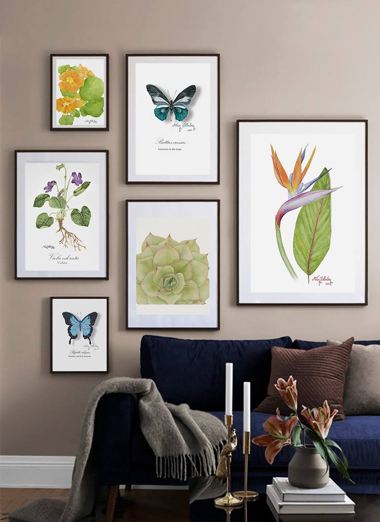 Original Figurative Botanic Painting by Nancy Silberberg