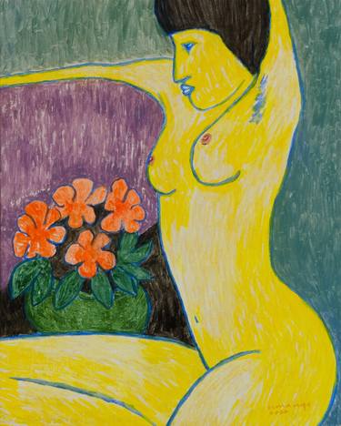 Original Impressionism Nude Paintings by Suranga Navarathne