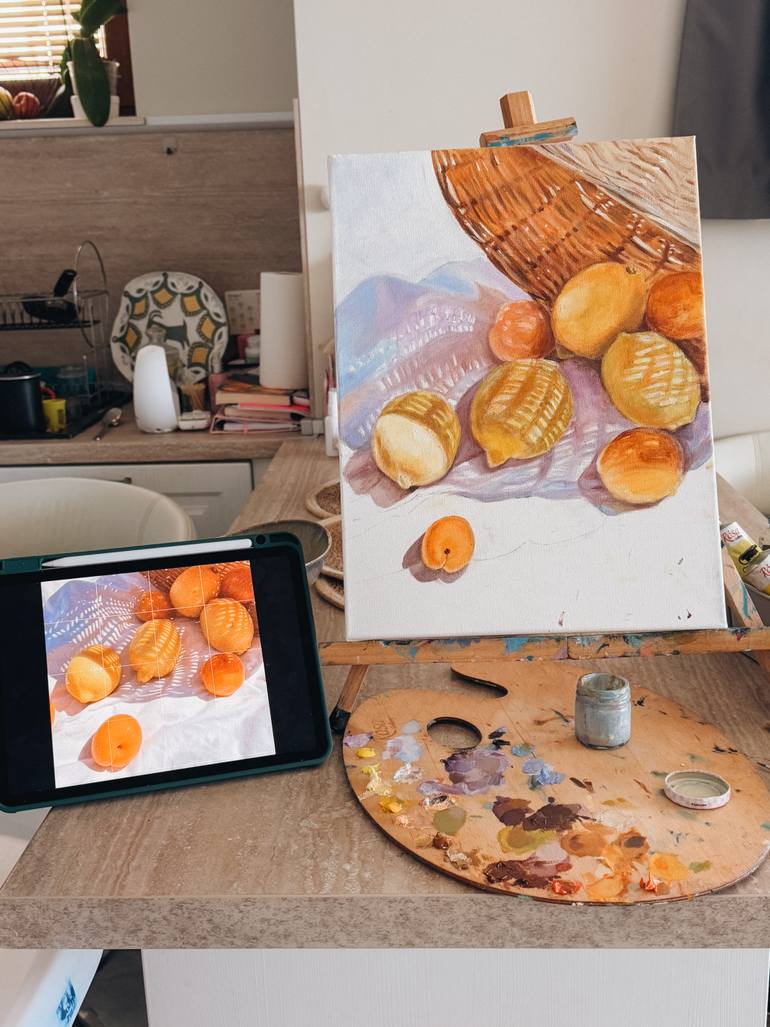 Original Realism Still Life Painting by Irina Ponamarchuk