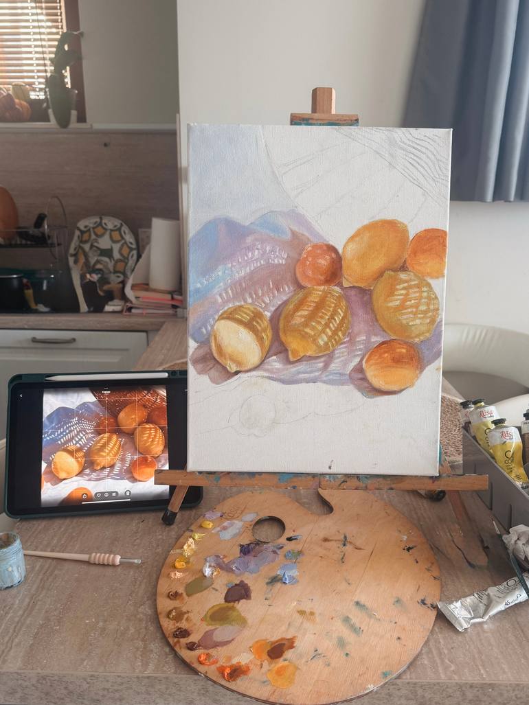 Original Realism Still Life Painting by Irina Ponamarchuk