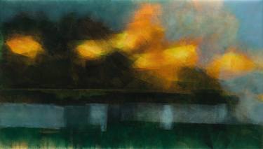 Print of Abstract Landscape Paintings by Fabienne Monestier