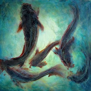 Print of Figurative Fish Paintings by Fabienne Monestier