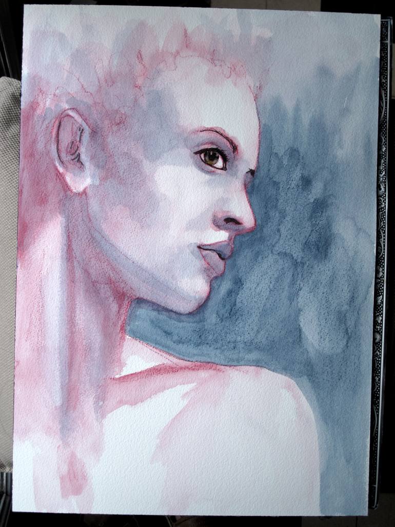 Original Figurative Other Painting by Fabienne Monestier