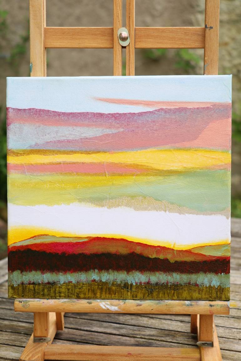 Original Abstract Landscape Painting by Fabienne Monestier