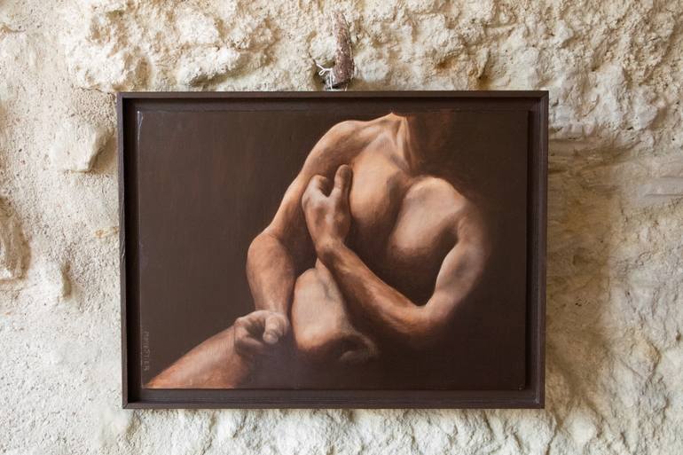 Original Figurative Nude Painting by Fabienne Monestier