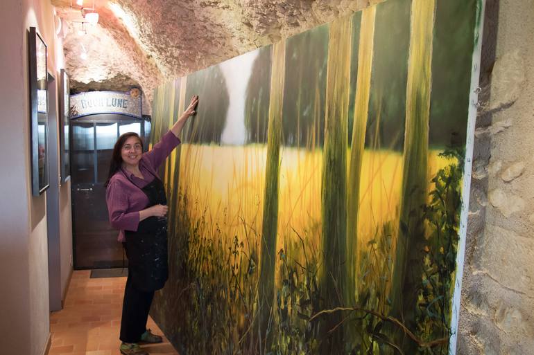 Original Figurative Landscape Painting by Fabienne Monestier