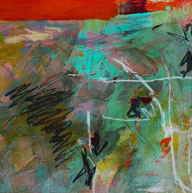 Original Abstract Expressionism Abstract Paintings by Fabienne Monestier