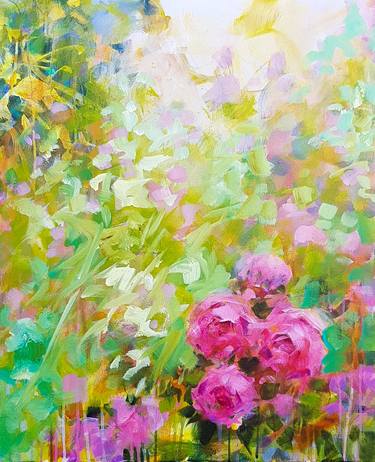 Original Garden Paintings by Fabienne Monestier