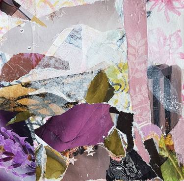 Original Dada Abstract Collage by Fabienne Monestier