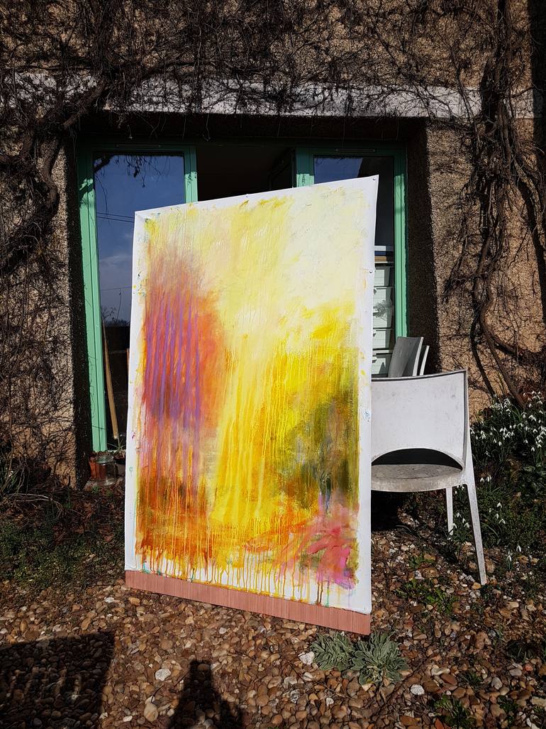 Original Abstract Expressionism Abstract Painting by Fabienne Monestier