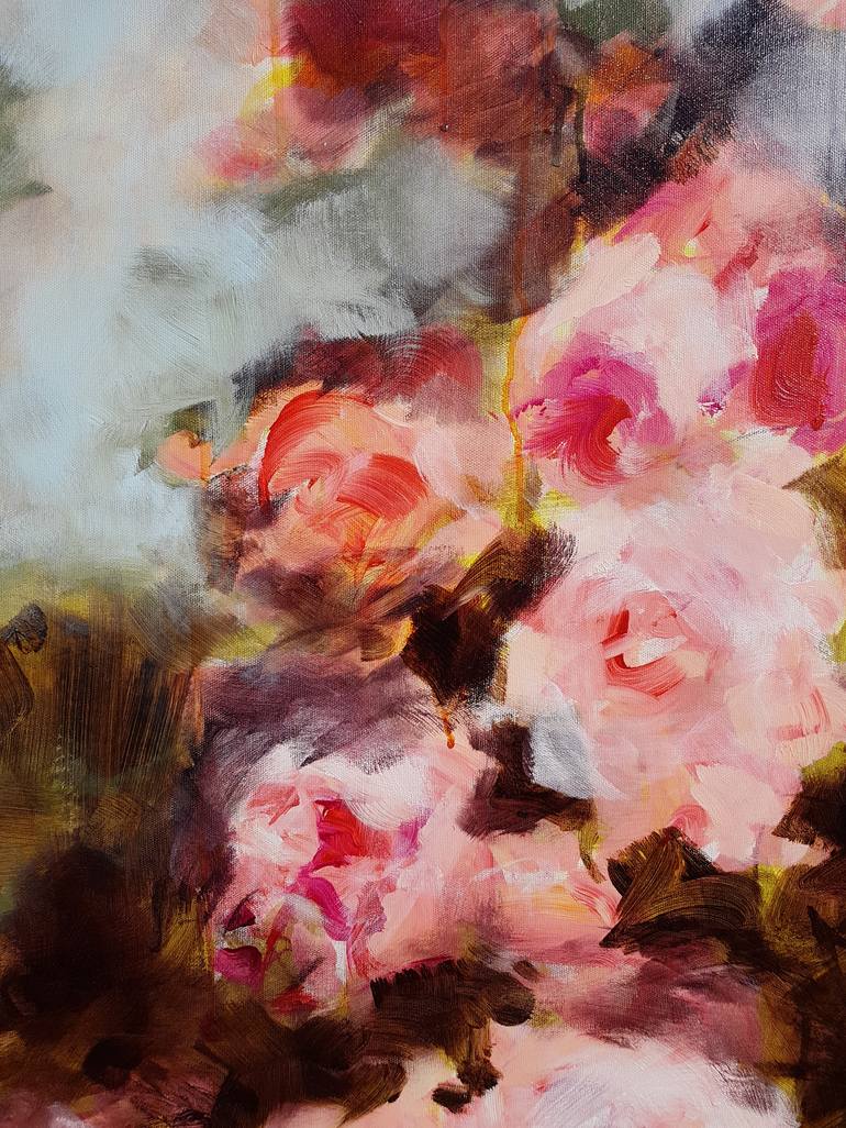 Original Modern Floral Painting by Fabienne Monestier