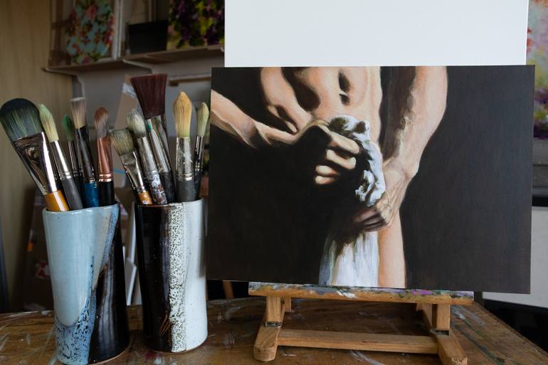 Original Figurative Body Painting by Fabienne Monestier