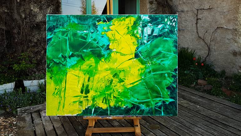 Original Abstract Painting by Fabienne Monestier