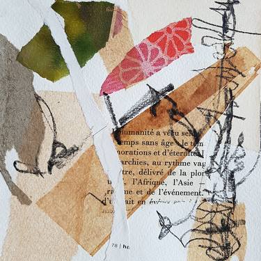Original Abstract Collage by Fabienne Monestier