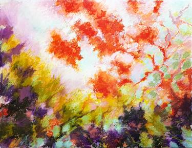 Print of Abstract Expressionism Nature Paintings by Fabienne Monestier