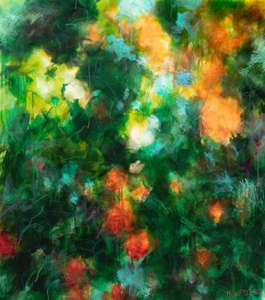 Print of Abstract Expressionism Nature Paintings by Fabienne Monestier