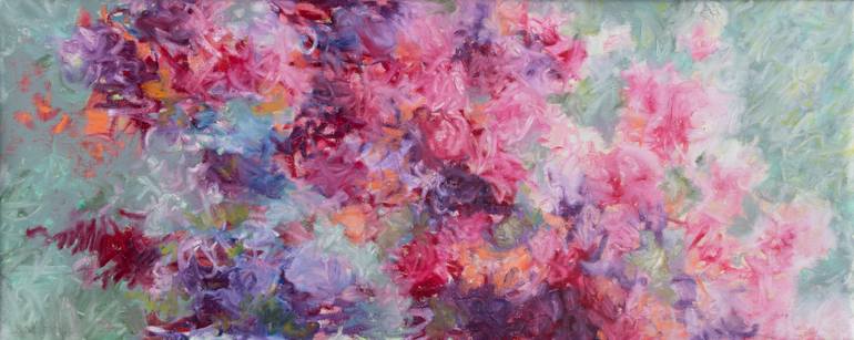 Original Figurative Floral Painting by Fabienne Monestier