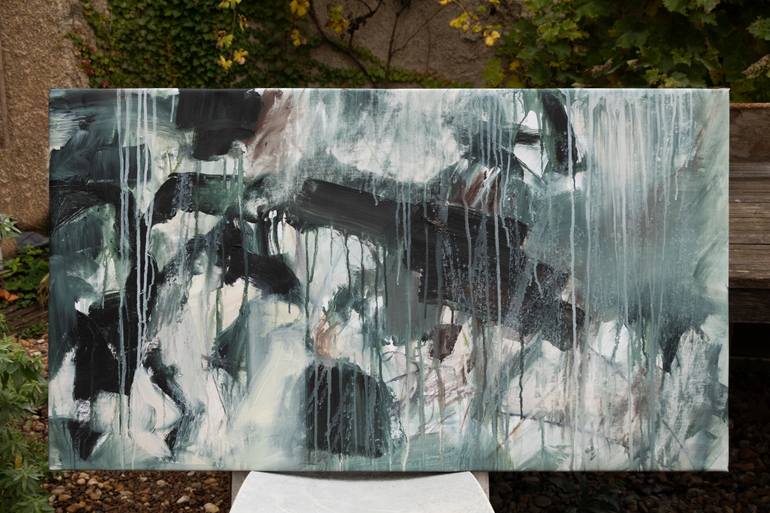 Original Abstract Expressionism Abstract Painting by Fabienne Monestier