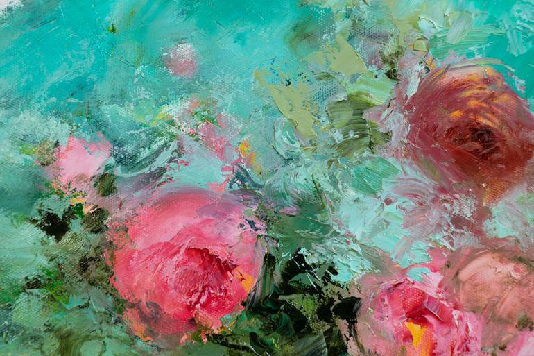 Original Art Deco Nature Painting by Fabienne Monestier