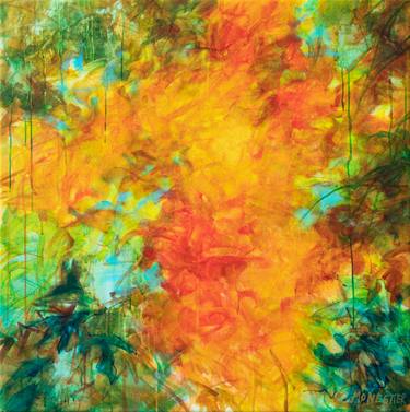 Just a feeling of automn - colorful abstract art thumb