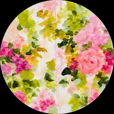 Print of Modern Floral Paintings by Fabienne Monestier