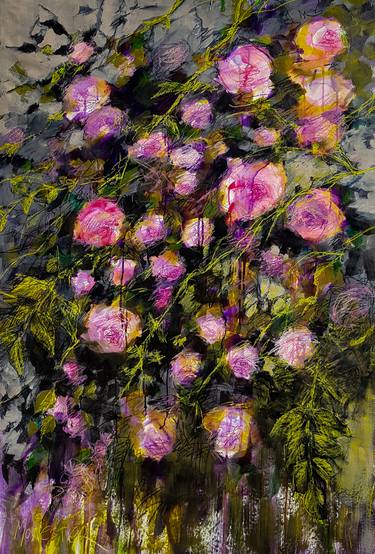 Original Fine Art Floral Paintings by Fabienne Monestier