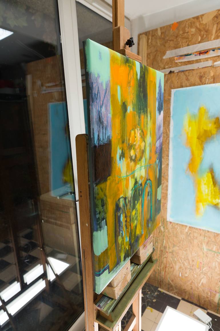 Original Expressionism Architecture Painting by Fabienne Monestier