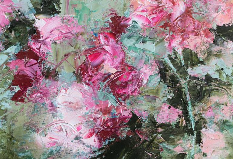 Original Floral Painting by Fabienne Monestier