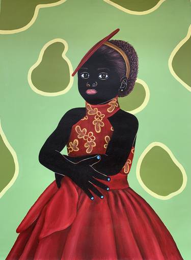 Original Abstract Expressionism Children Painting by Esther Oyeyemi