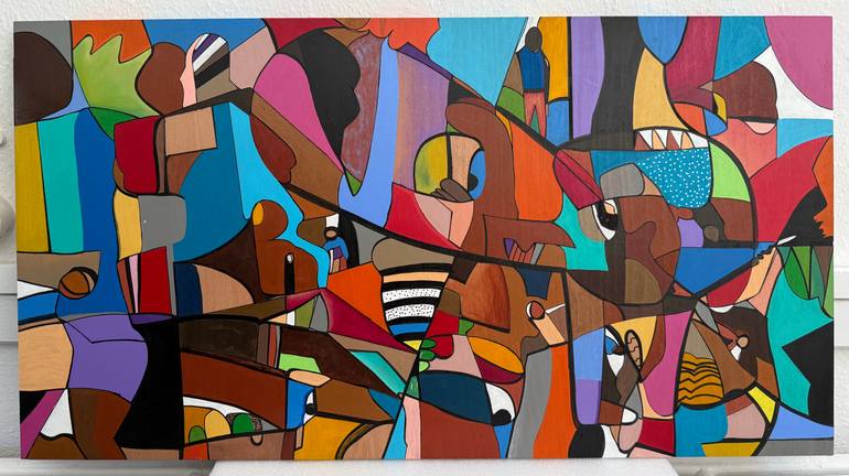 Original Abstract Expressionism Abstract Painting by Brebmass Arts
