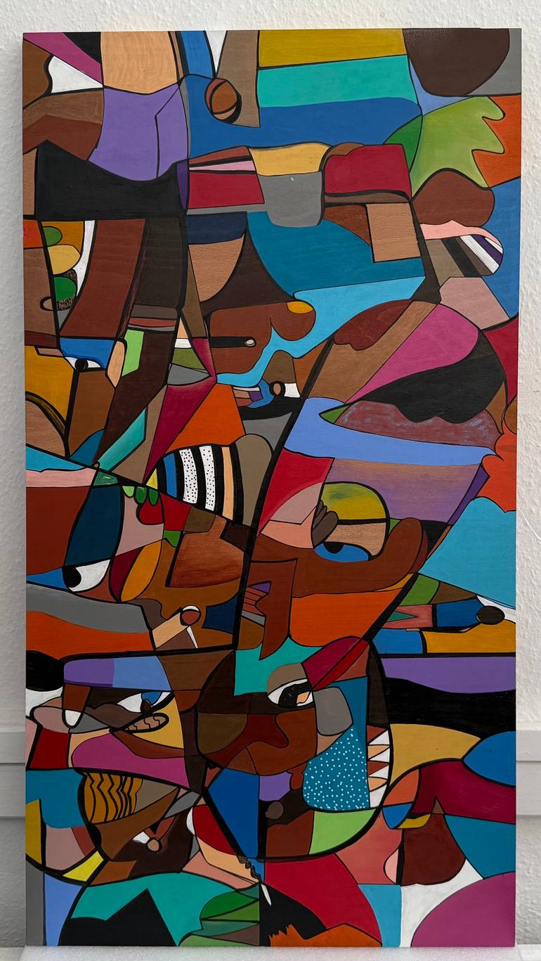 Original Abstract Expressionism Abstract Painting by Brebmass Arts