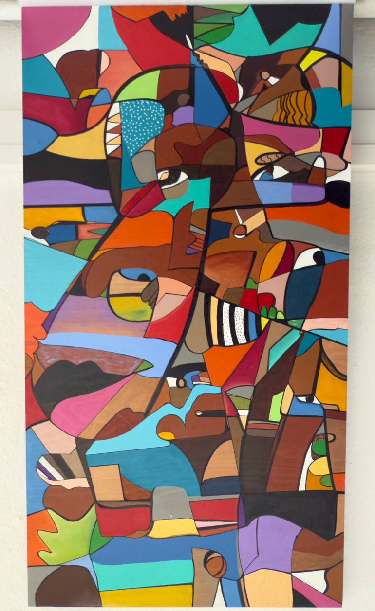 Original Abstract Expressionism Abstract Painting by Brebmass Arts