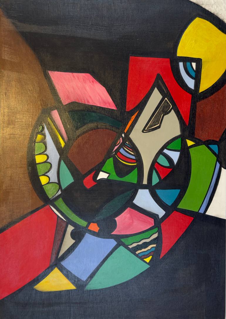 Original Abstract Expressionism Abstract Mixed Media by Brebmass Arts