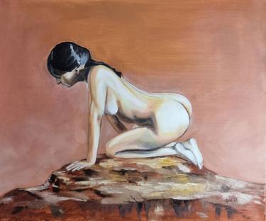 Original Realism Nude Painting by Arne Groh