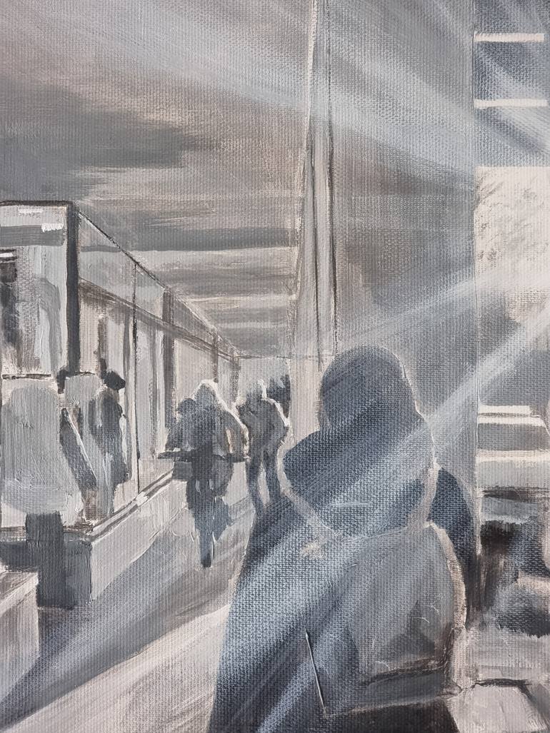 Original Black & White Landscape Painting by Arne Groh