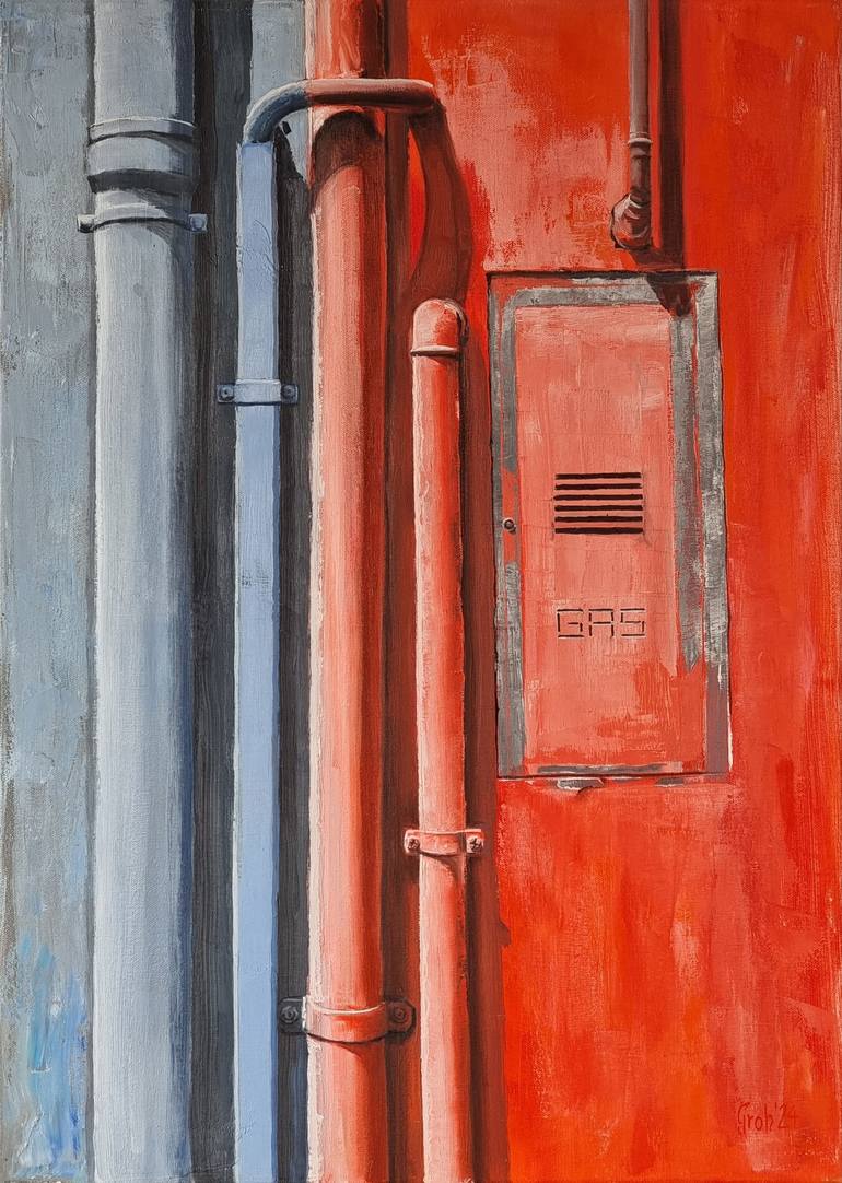 Original Realism Architecture Paintings by Arne Groh