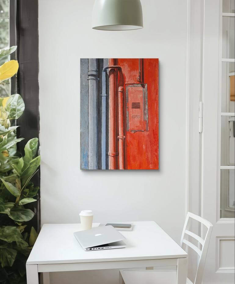 Original Realism Architecture Painting by Arne Groh