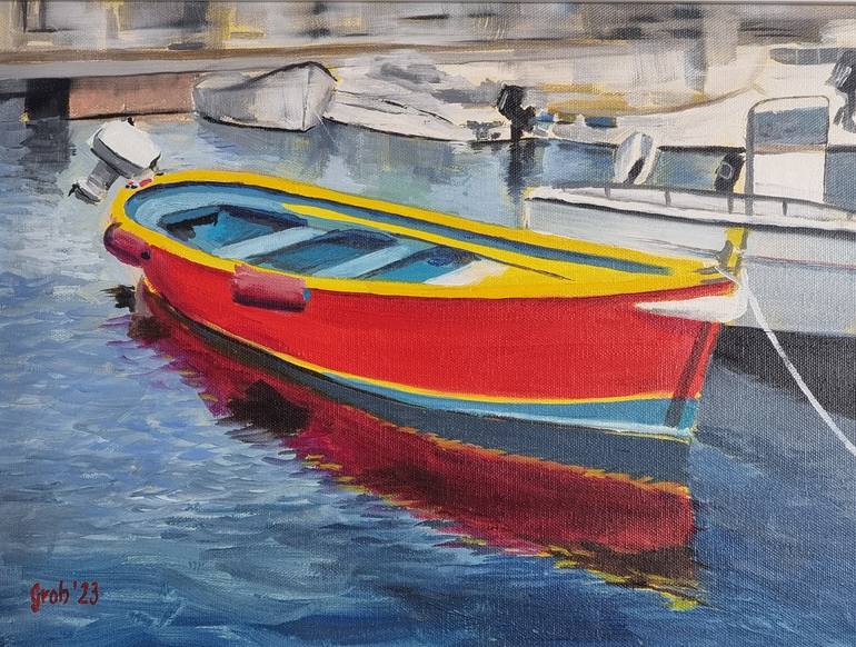 Original Realism Boat Paintings by Arne Groh